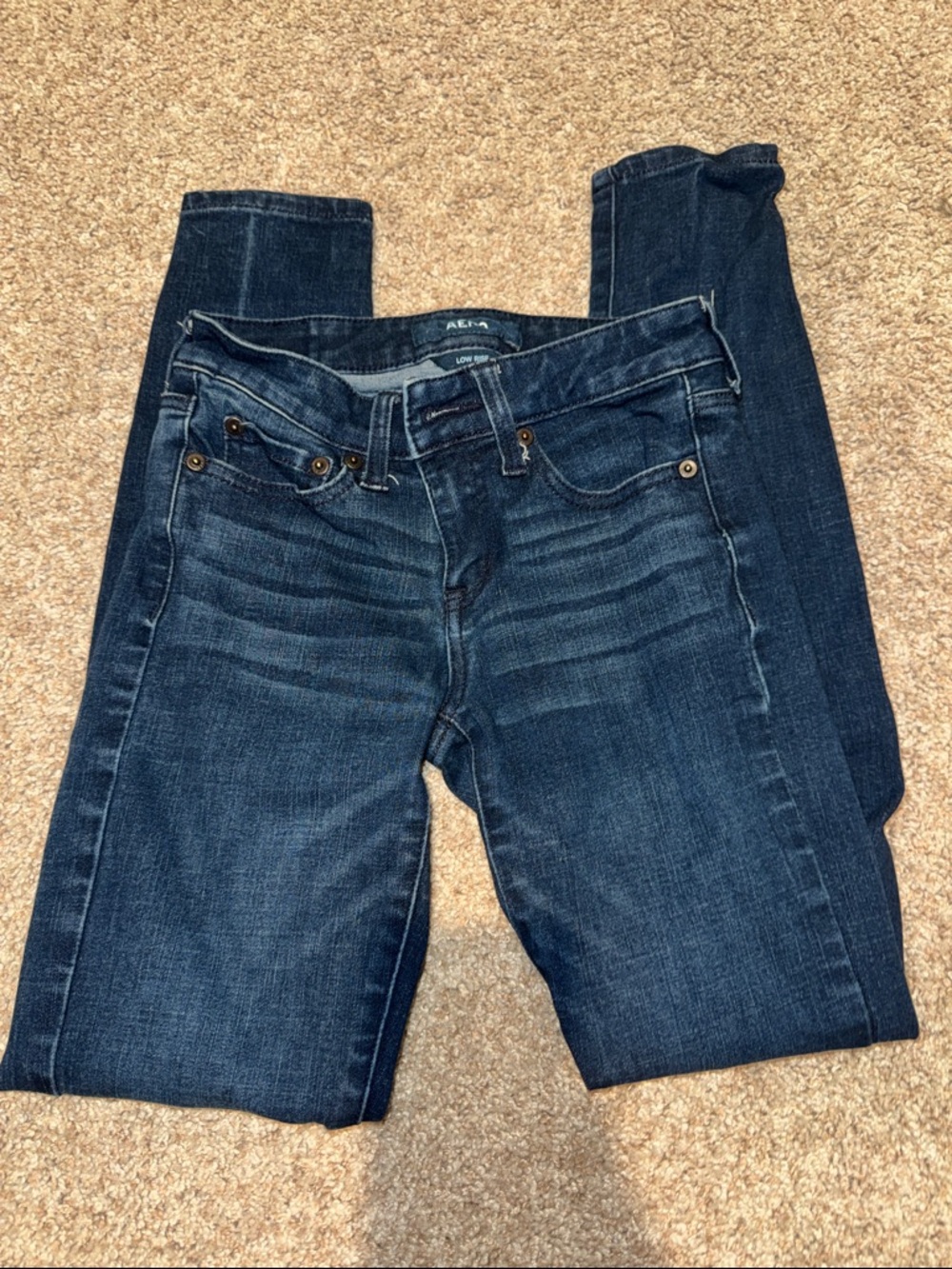 Aeropostale Dark Blue Skinny Jeans for Women